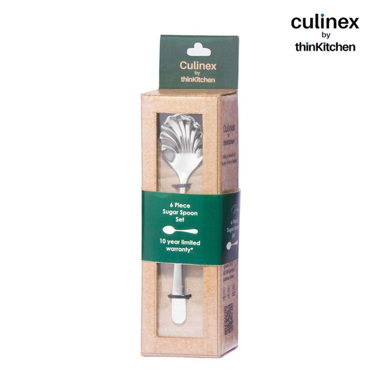 Culinex By Thinkitchen Dora Sugar Spoon Set of 6 | Premium Stainless Steel Mirror Finish