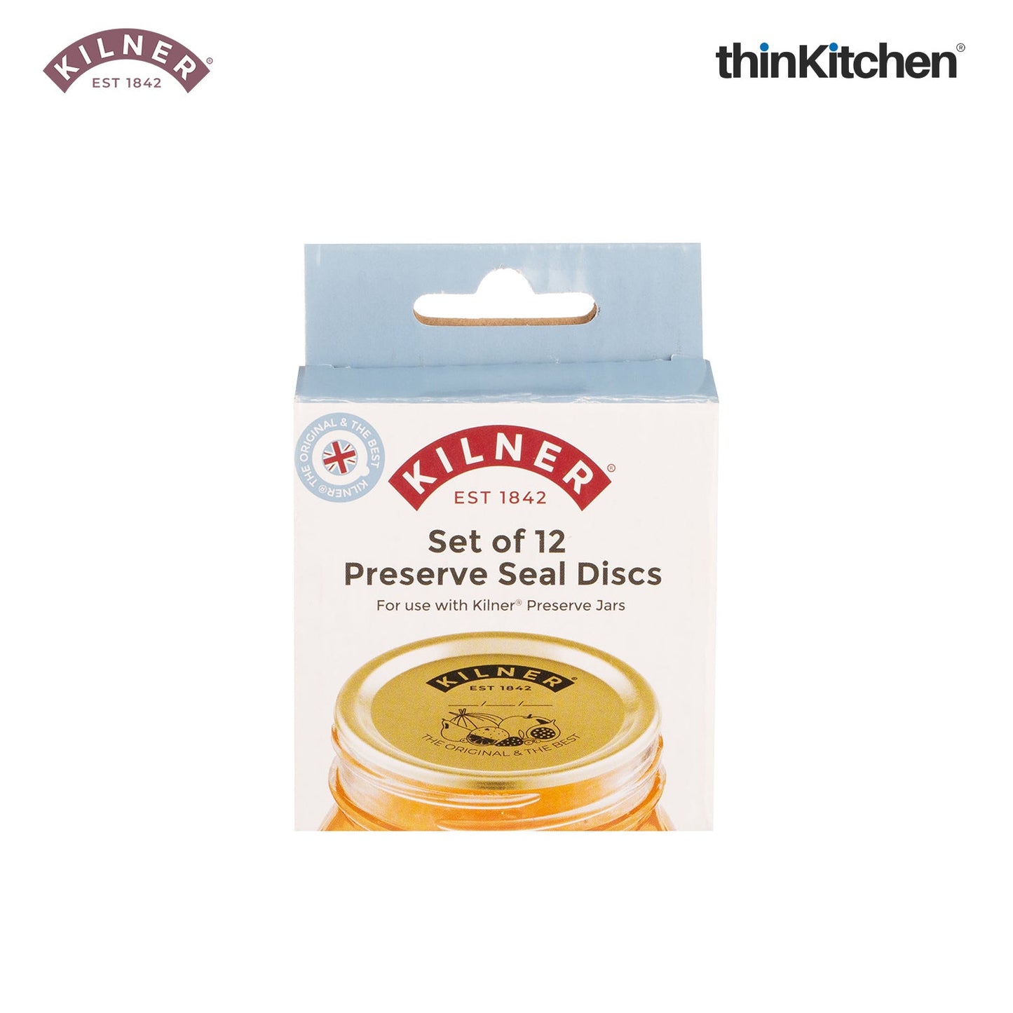 Kilner® Preserve Jar Replacement Lid Seals - Set of 12