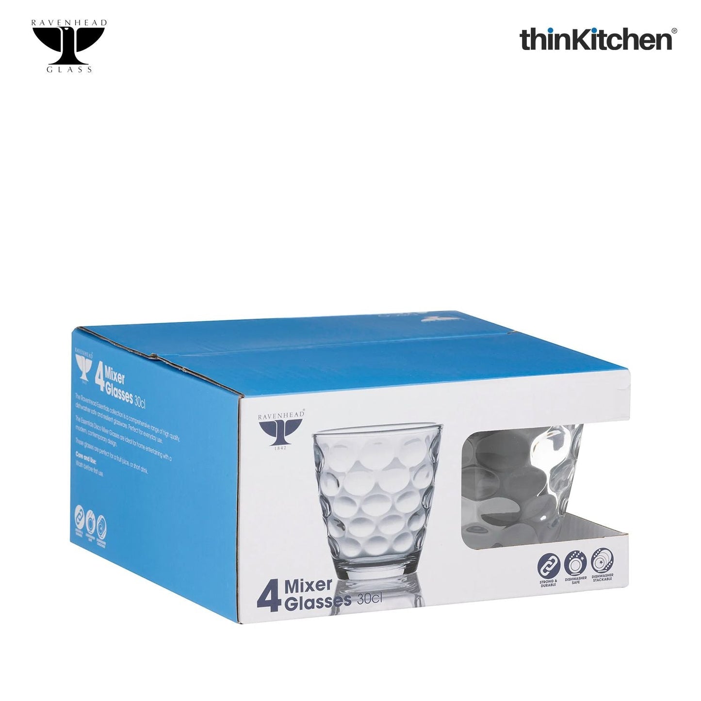 Ravenhead Essentials Disco Mixer Glass Set of 4 30cl