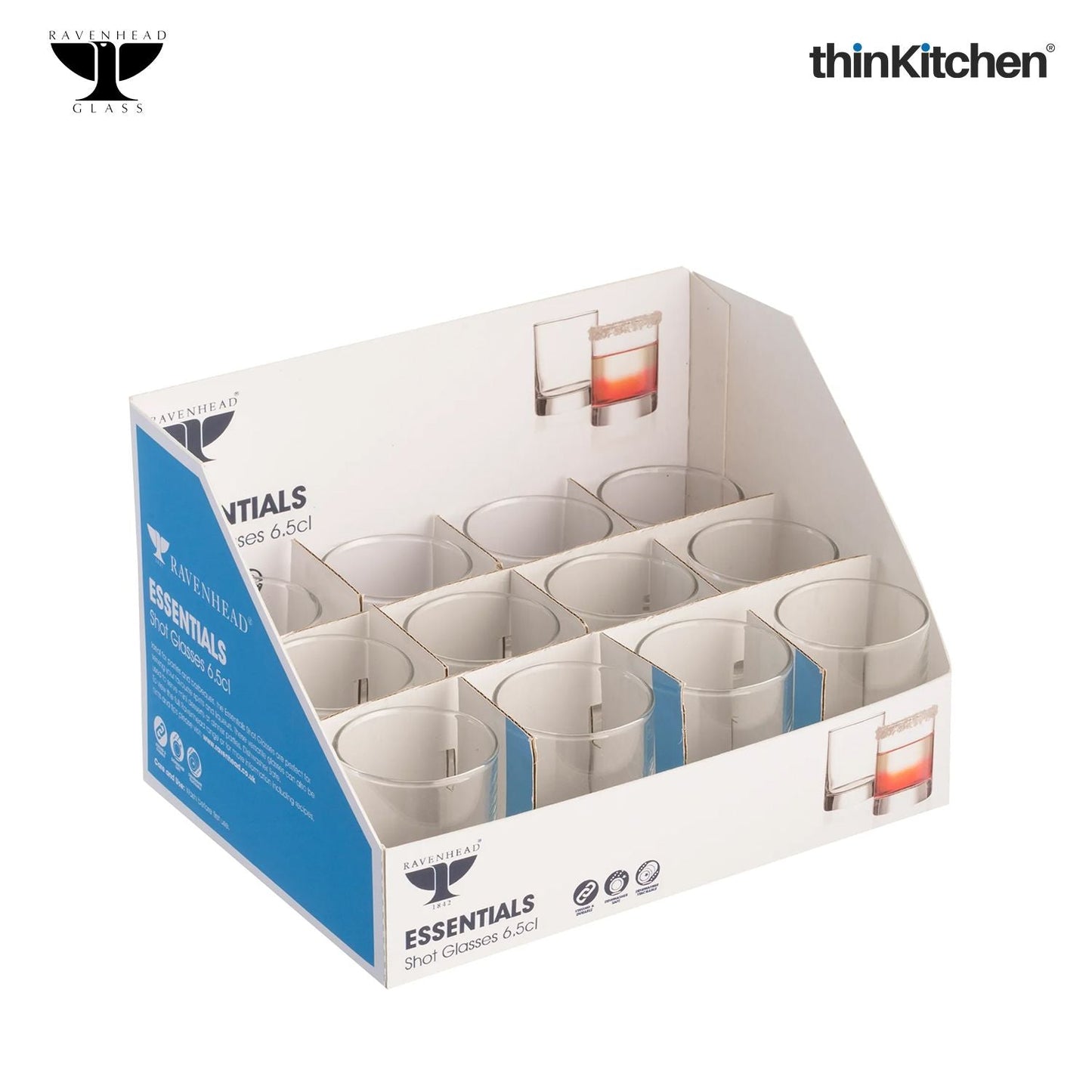 Ravenhead Essentials Shot Glass 6.5cl Cdu