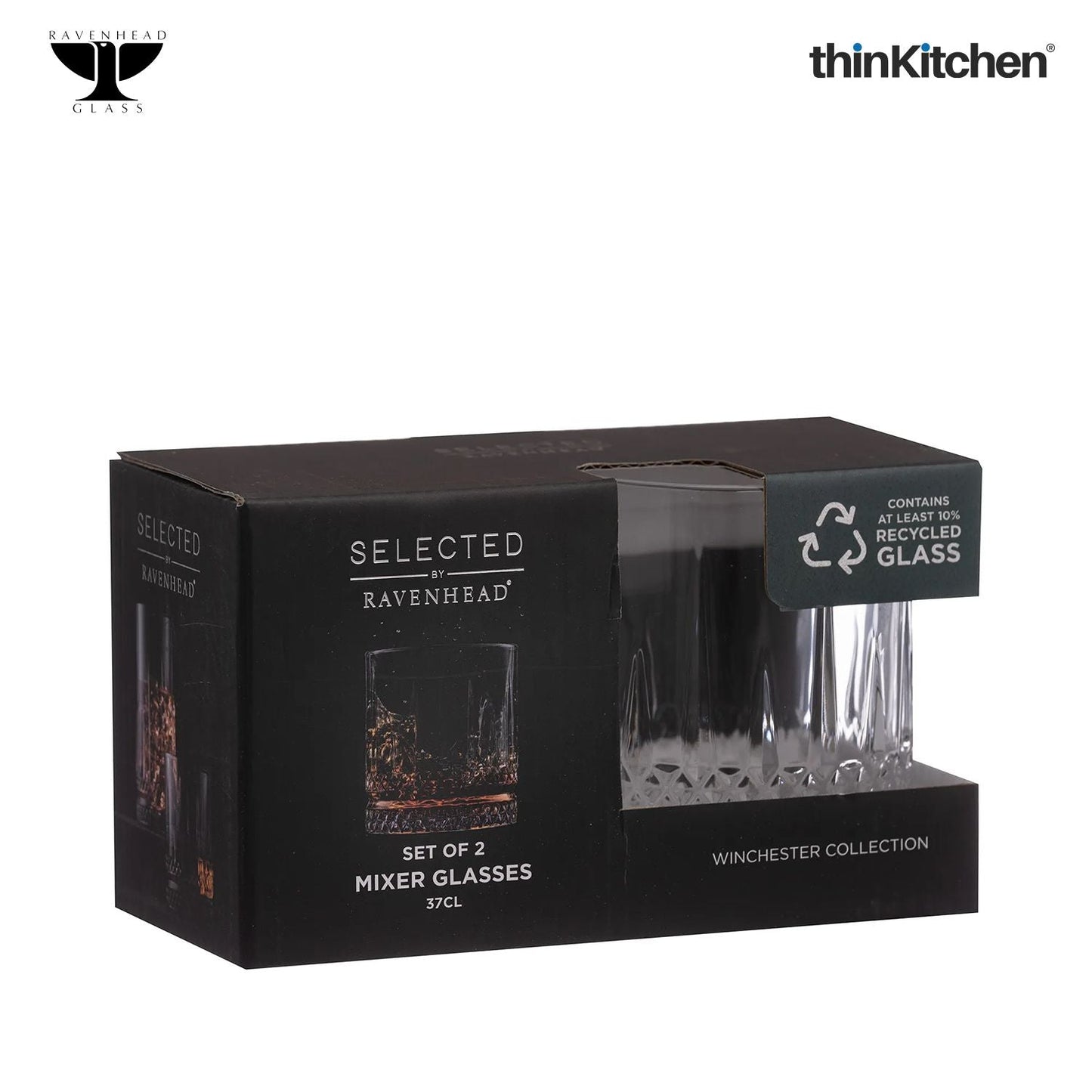 Ravenhead Winchester Set of 2 Mixer Glasses 37cl