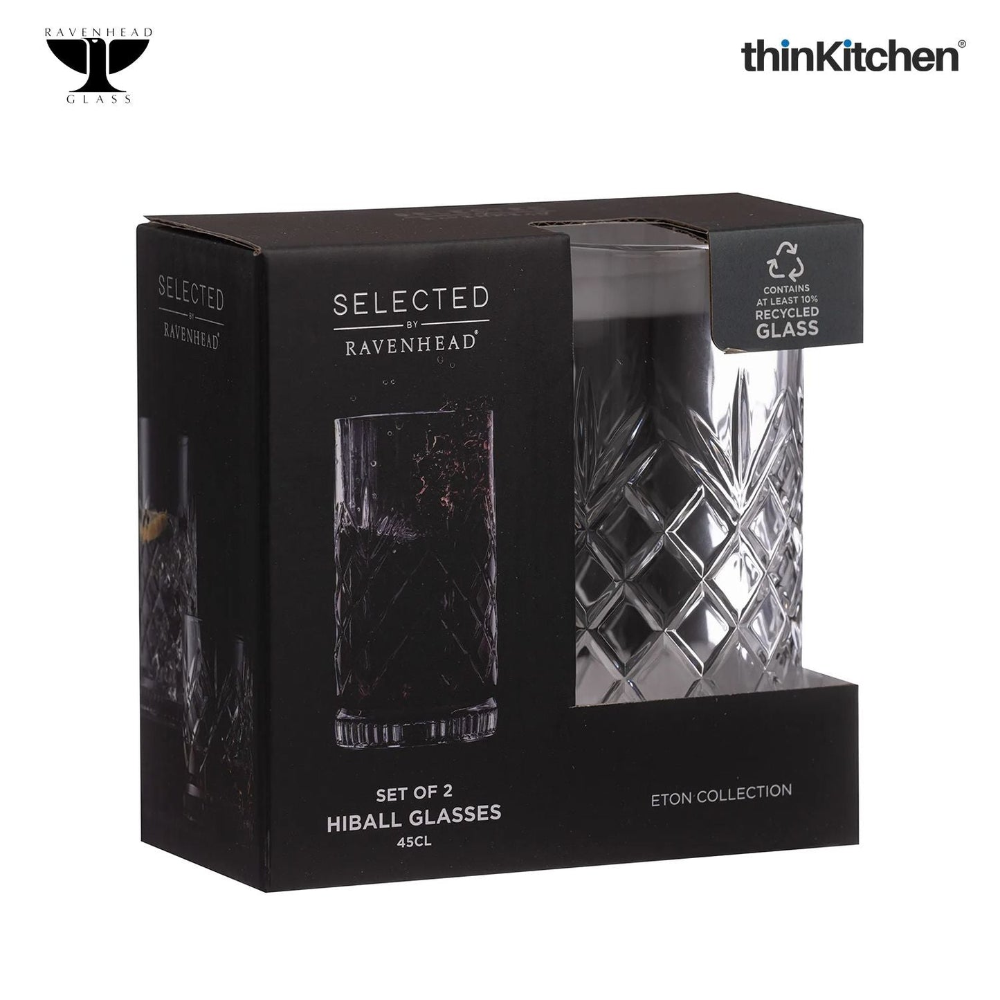 Ravenhead ETON SET OF 2 HIBALL GLASSES 45CL