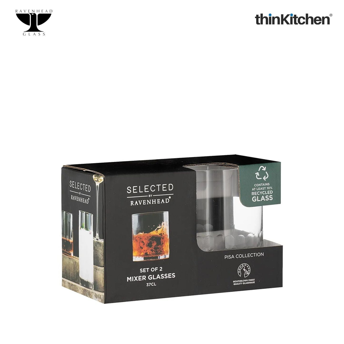 Ravenhead Pisa Mixer Glasses Set of 2 37cl