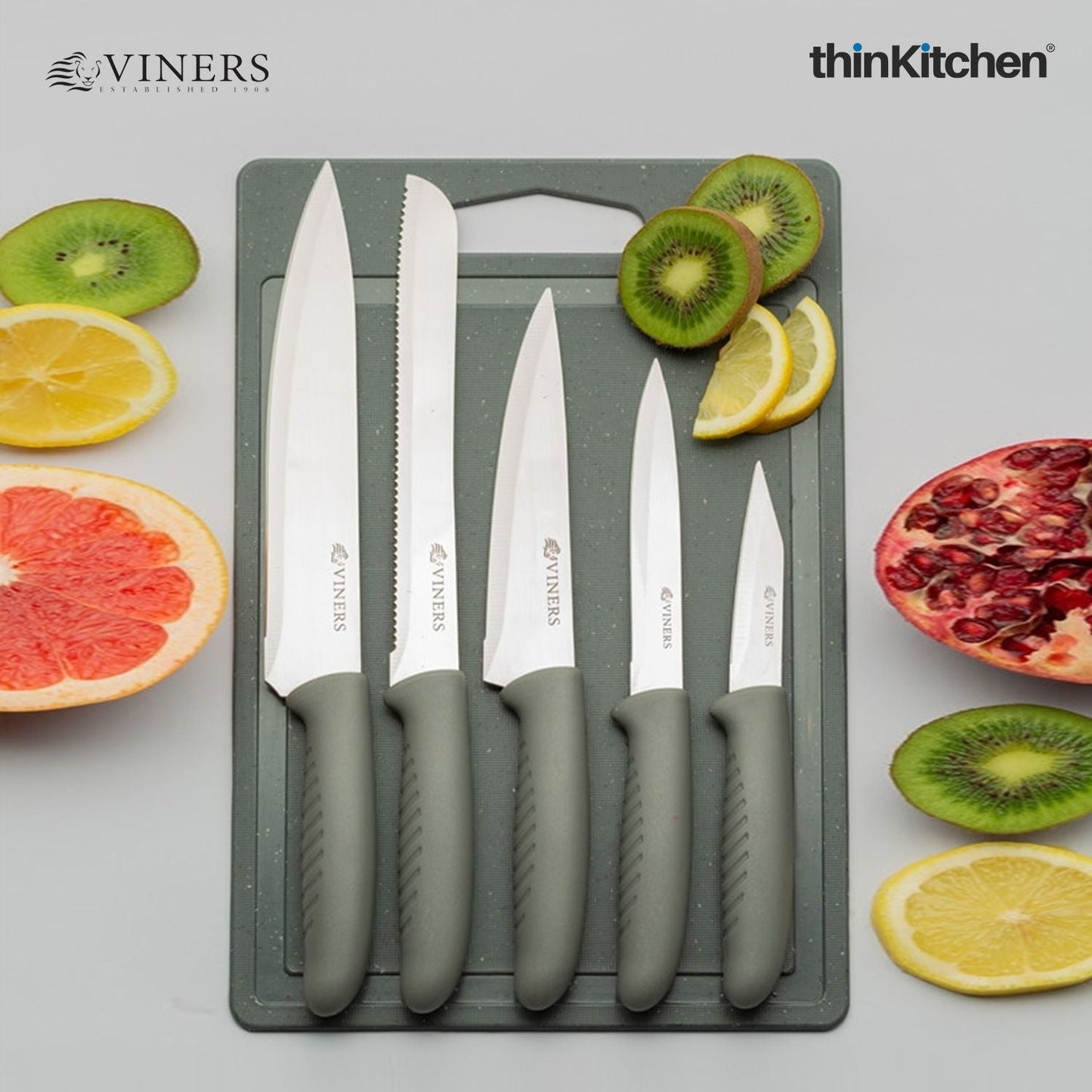 EVERYDAY 5PCE KNIFE AND BOARD SET