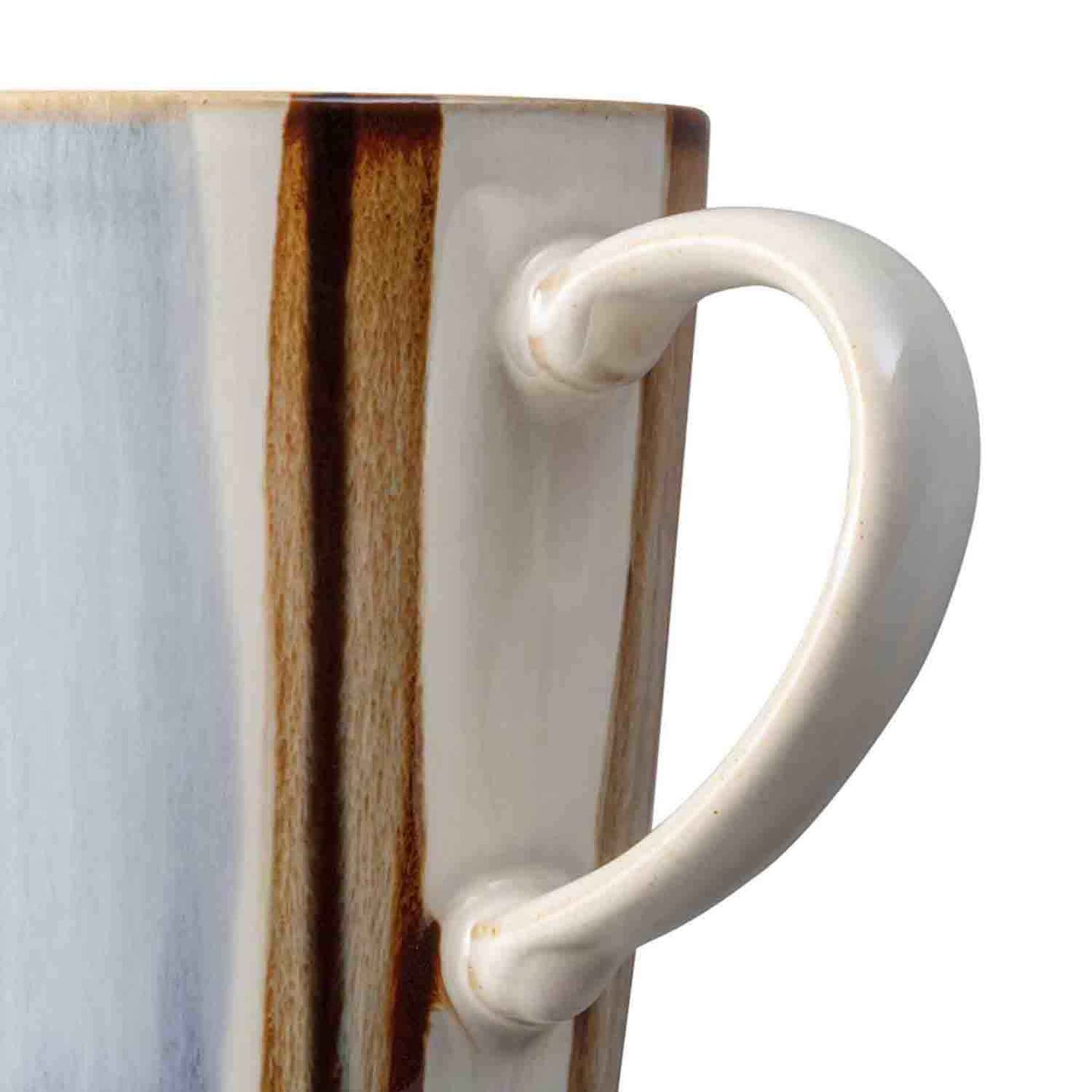 Denby Brown Stripe Painted Large Mug