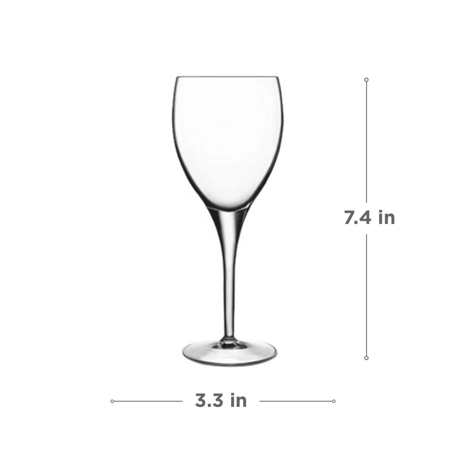 Luigi Bormioli Michelangelo Burgundy Glass Set Of 6