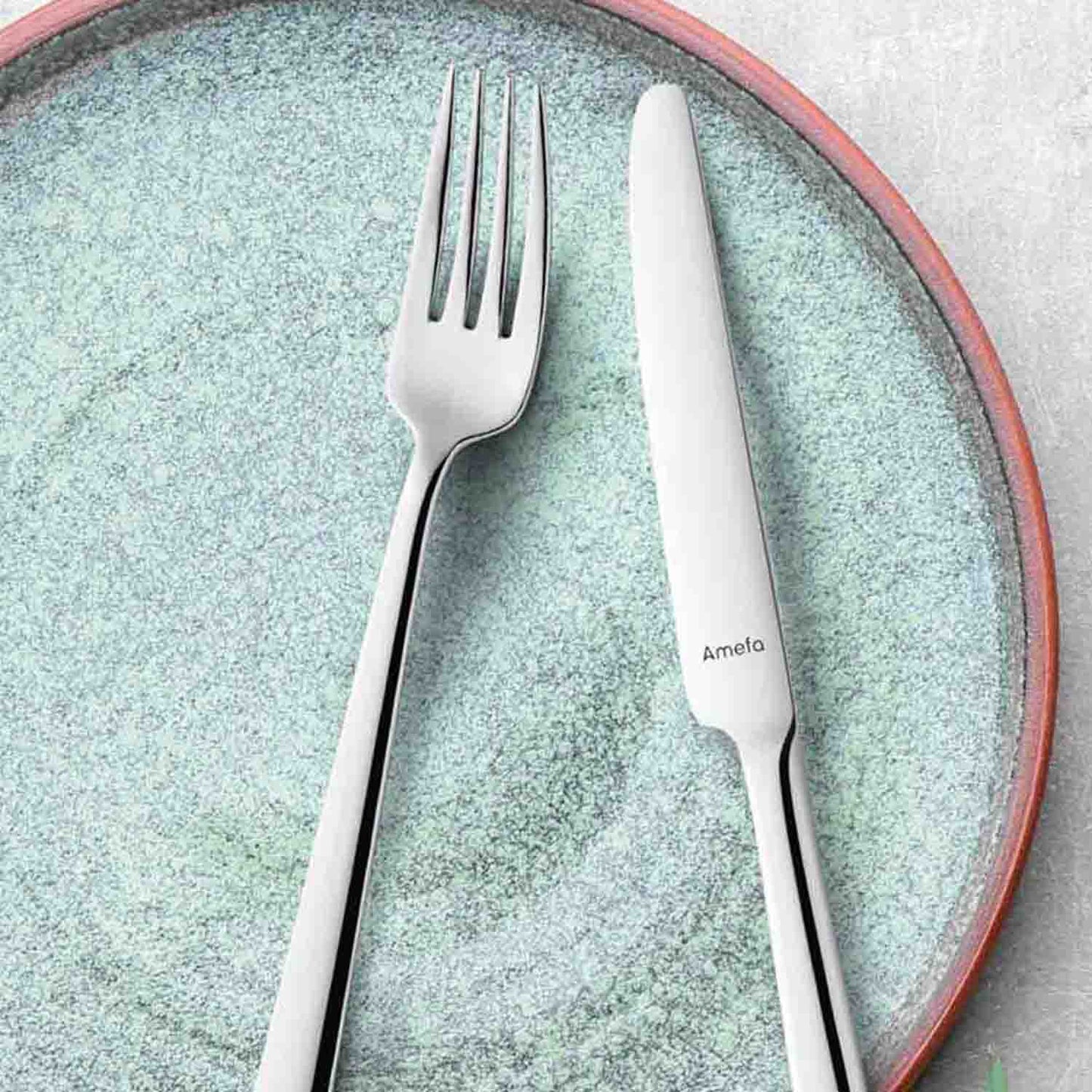 Amefa Moderno Stainless Steel Dinner Knife Set, 12-Pieces