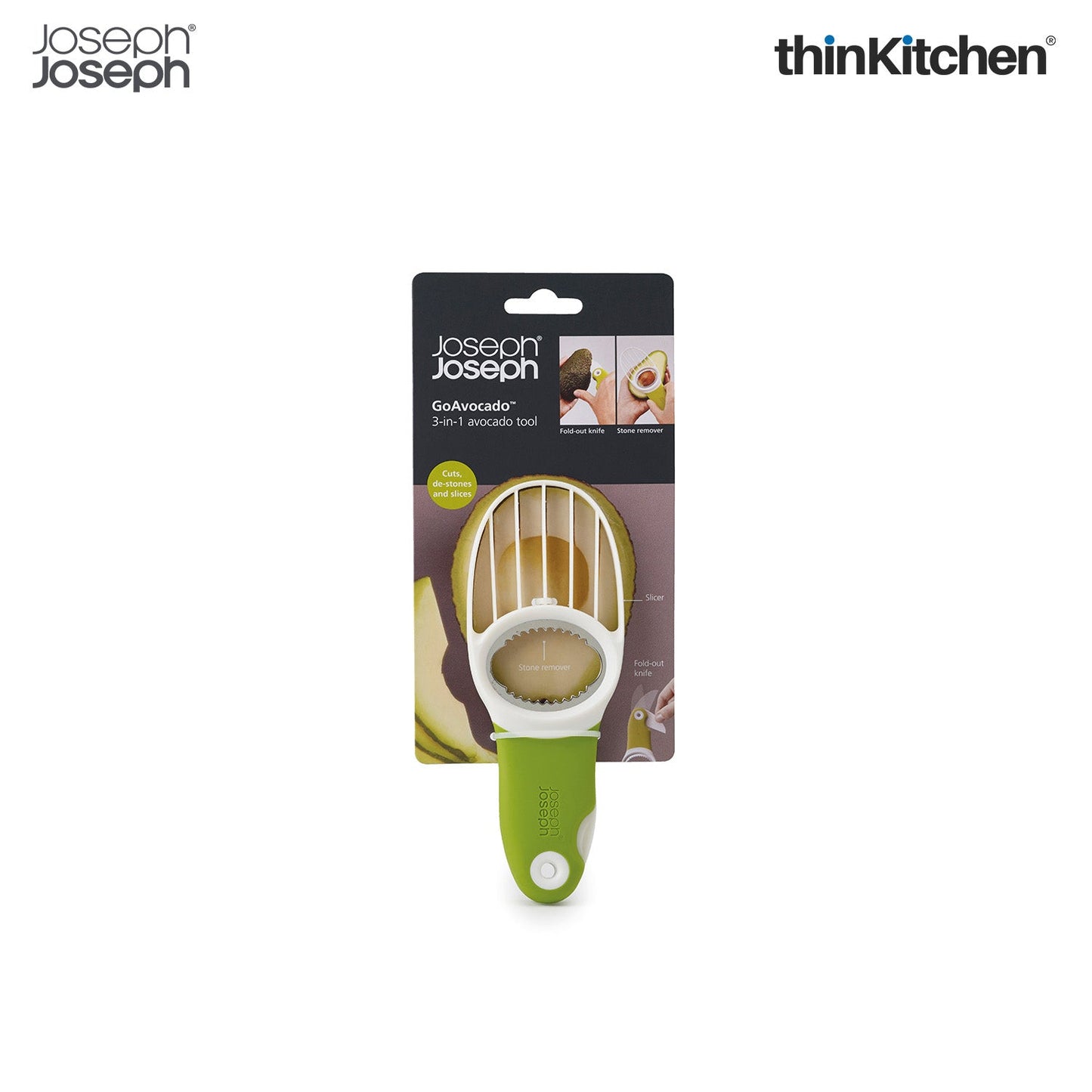 Joseph Joseph 20112 GoAvocado 3-in-1 Avocado Slicer