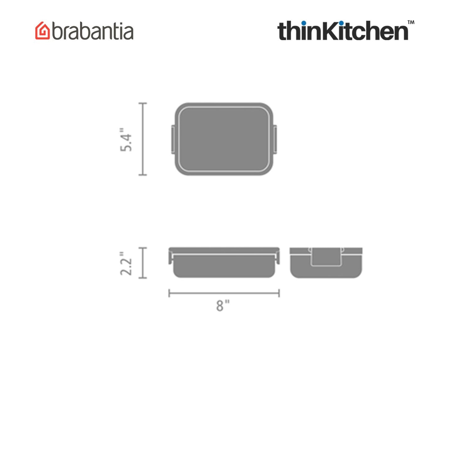 Brabantia Make Take Medium Lunch Box Jade Green