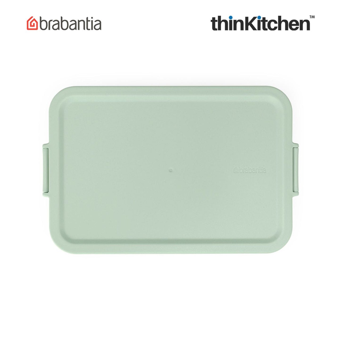 Brabantia Make & Take Bento Lunch Box – Large, Premium Jade Green Tiffin Box for Adults | Smart Divider & Multi-Compartment for Sandwiches, Fruits & Snacks | BPA-Free, Dishwasher Safe, Durable Lunch Storage