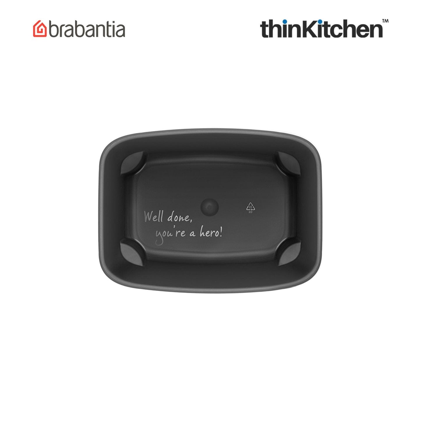 Brabantia, Bo Waste Bins, Dustbin, Bo Waste Bin, 7 Litre, Matt Black