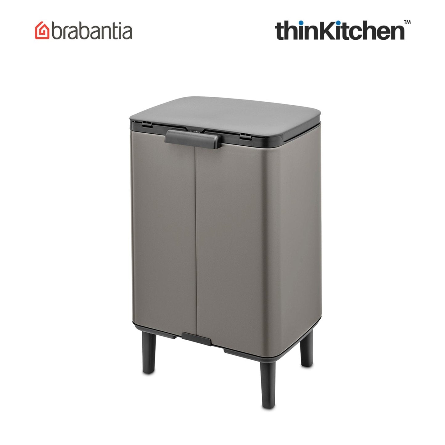 Brabantia, Bo Waste Bins, Dustbin, Bo Waste Bin Hi, 12 Litre, Platinum