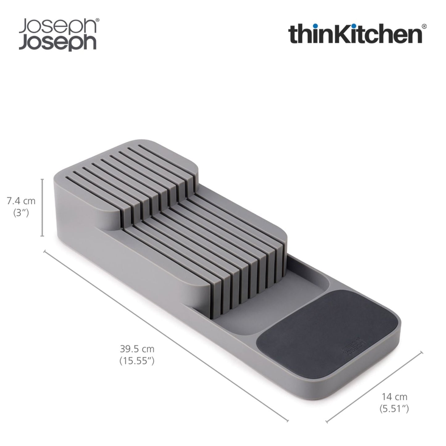 Joseph Joseph Drawerstore Compact Knife Organiser Grey