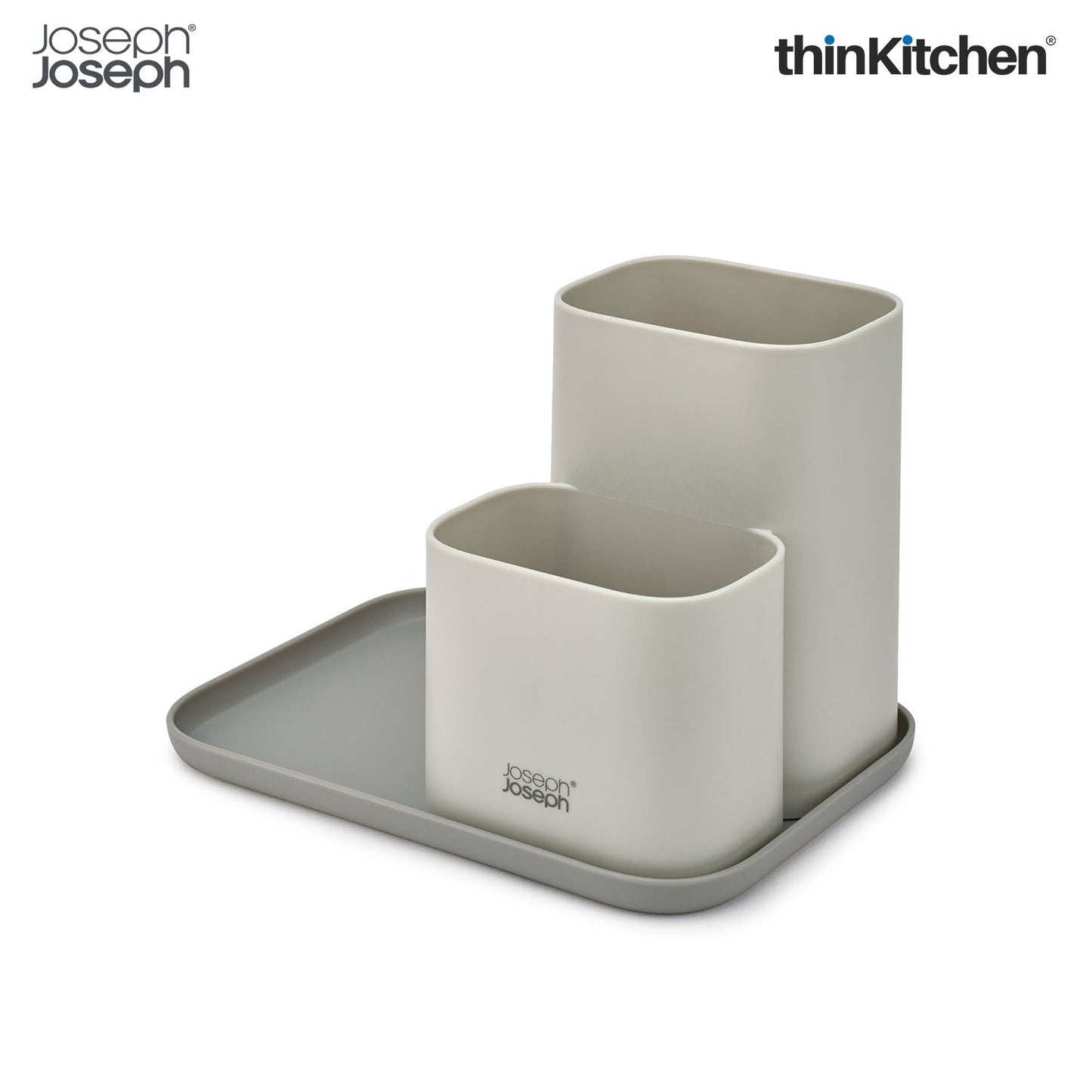 Joseph Joseph Duo Kitchen Counter Organizer, Kitchen and Storage Organisation for Gadgets, Utensils and Condiments, Grey