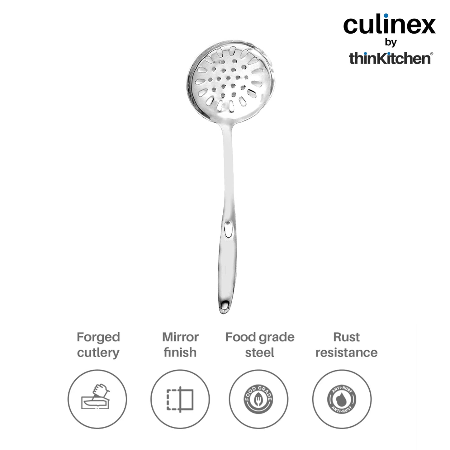 Culinex by thinKitchen| Harmony 18/8 Stainless Steel Hollow Handle Skimmer