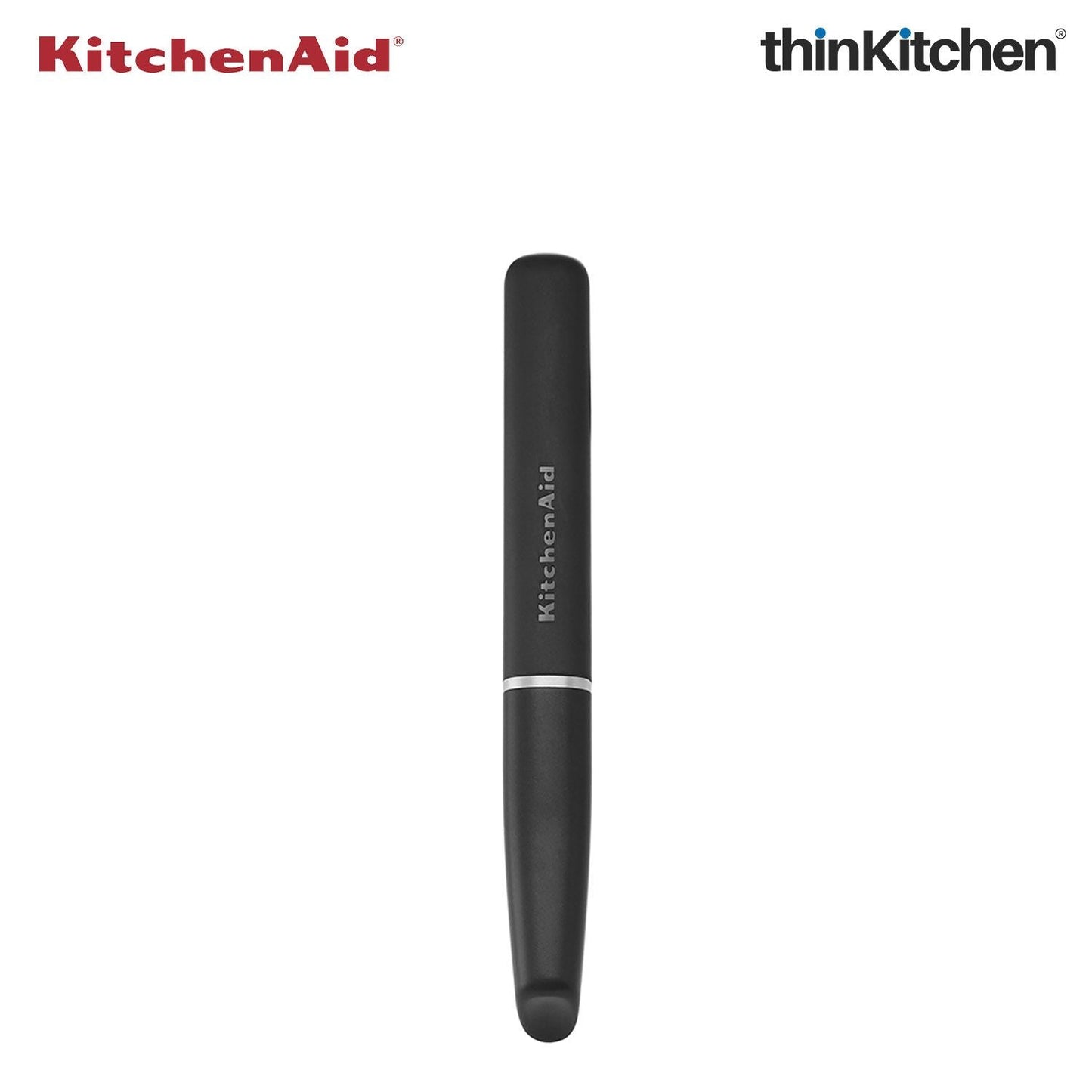 KitchenAid Euro Peeler, Matte Black, Vegetable Peeling Tool with Serrated Blade and Durable Handle, Dishwasher Safe, 20cm