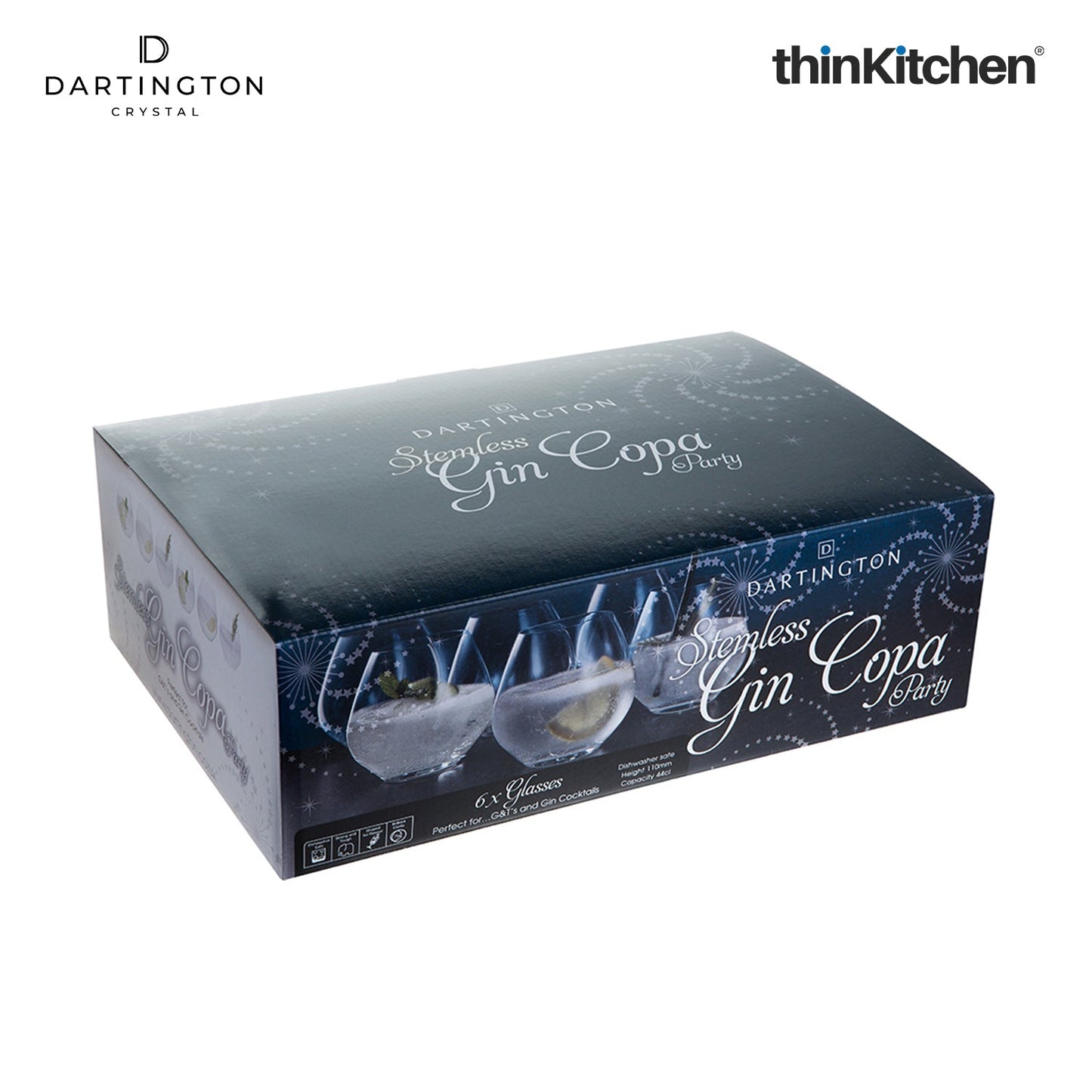 Dartington Party Packs Stemless Gin Copa (6 Pk)