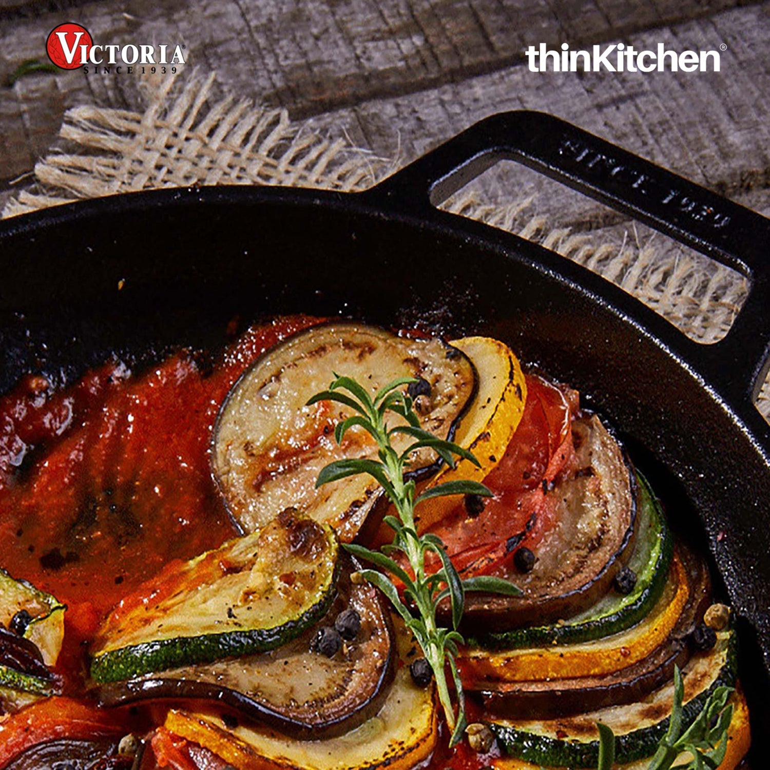 Victoria Cast Iron Round Skillet with Double Loop Handles, Made in Colombia, 10 Inches - 2