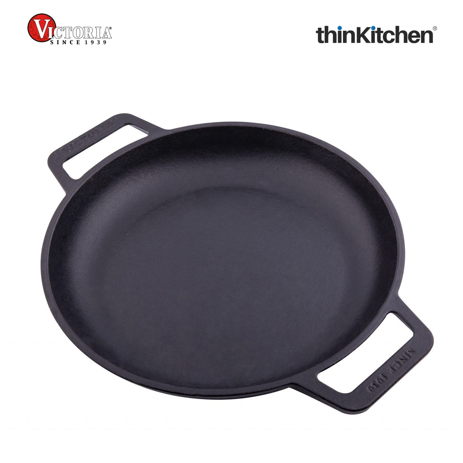 Victoria Cast Iron Round Skillet with Double Loop Handles, Made in Colombia, 10 Inches - 5