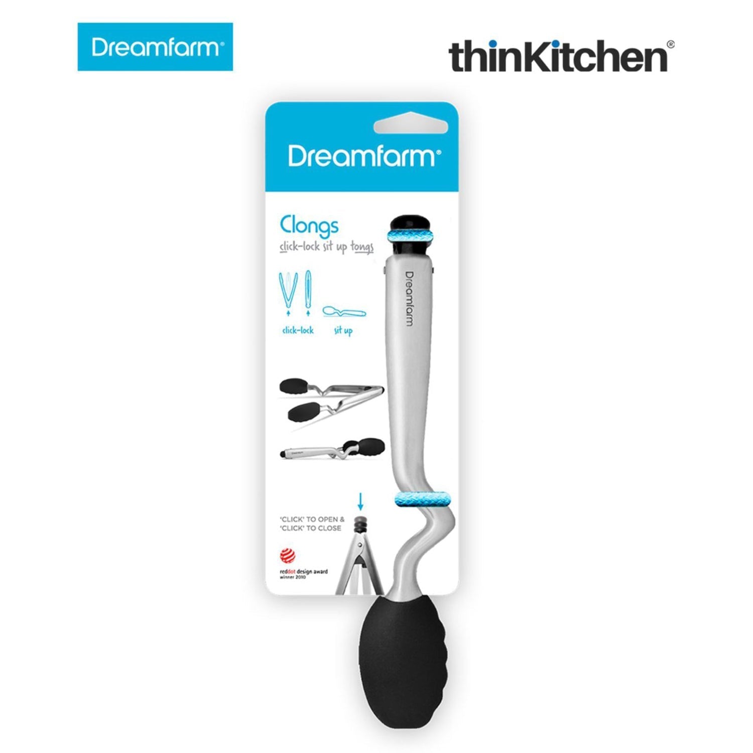 The Dreamfarm Power Prep Kit: Clongs Stainless-Steel Tongs with Silicone Heads x Ograte Two-sided Speed Grater x Sharple Self-Sharpening Vegetable Peeler - 7