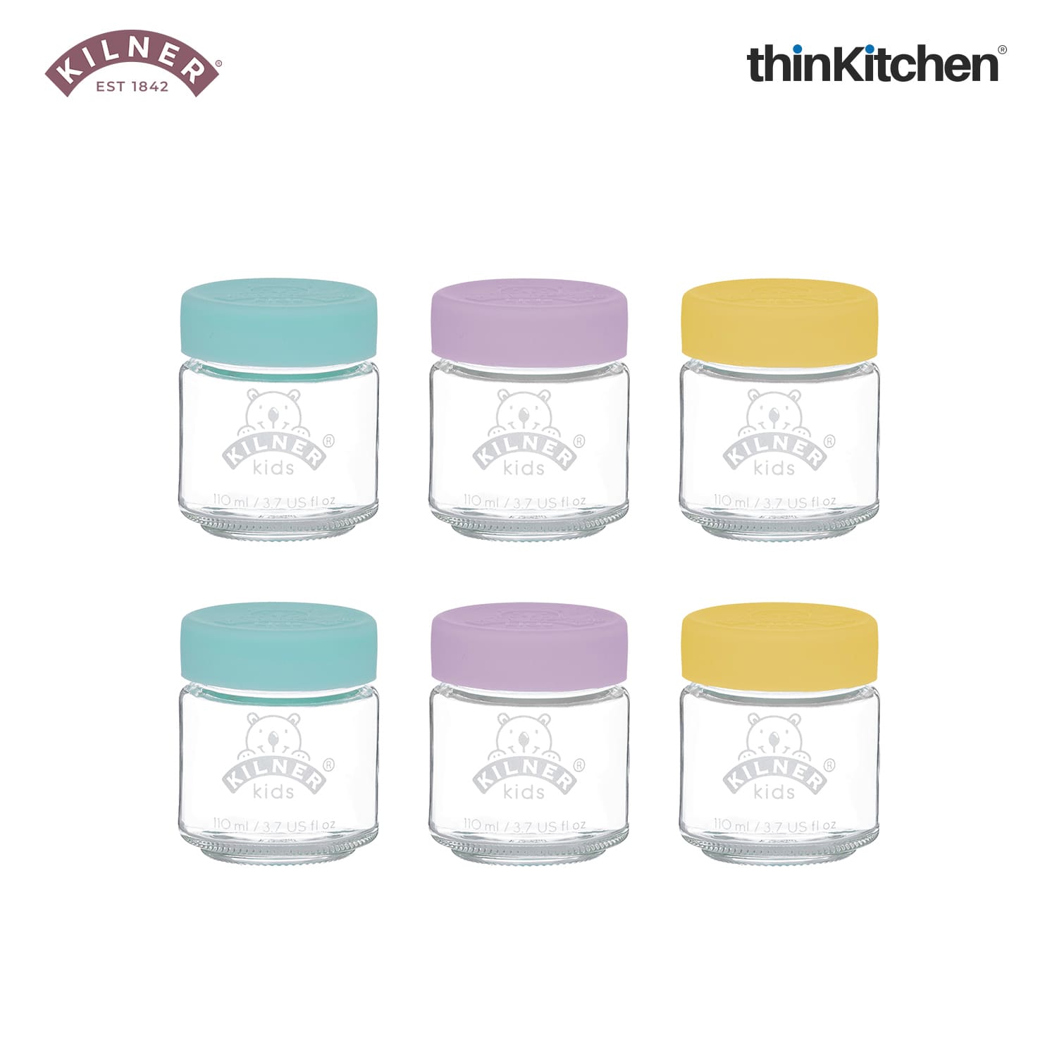 Kilner Set Of 6 Kids Jars 110ml - 4