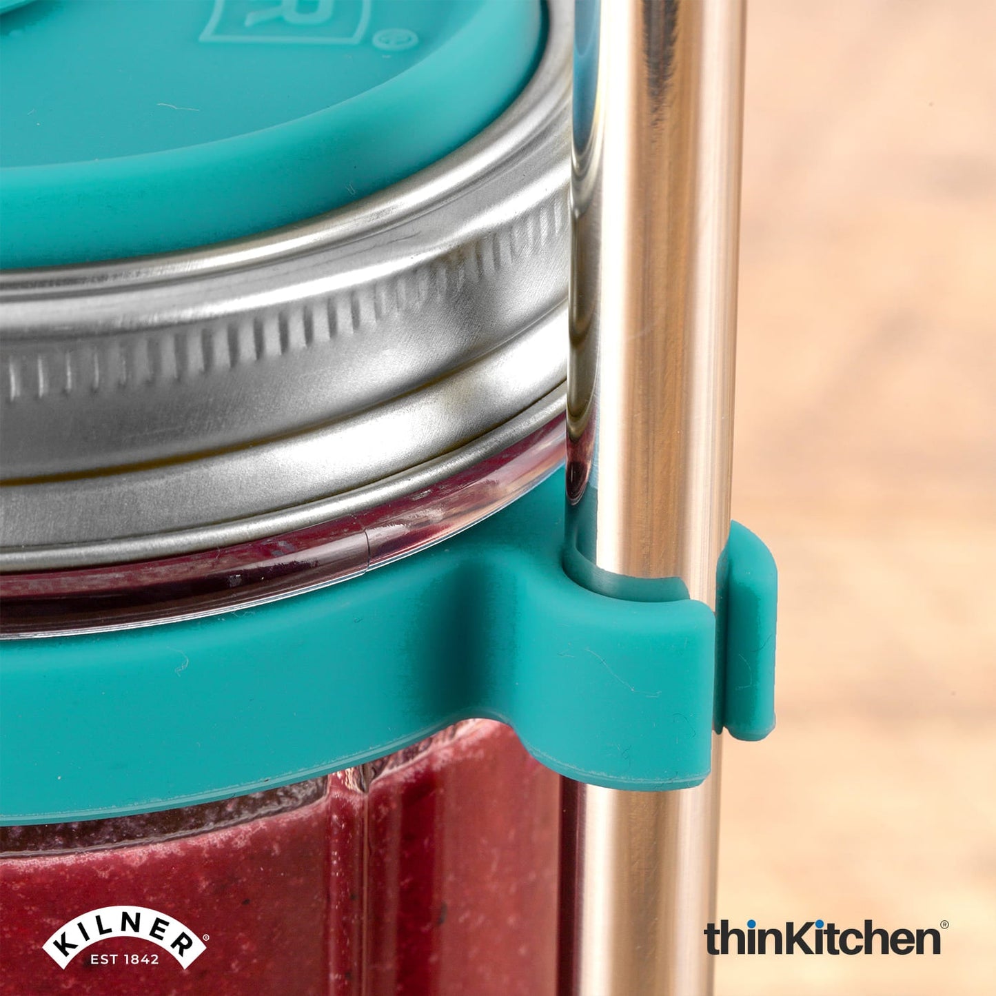 Kilner Smoothie Making Set | Smoothie Glass with Straw | Reusable Smoothie Glass Jar for Homemade Drinks