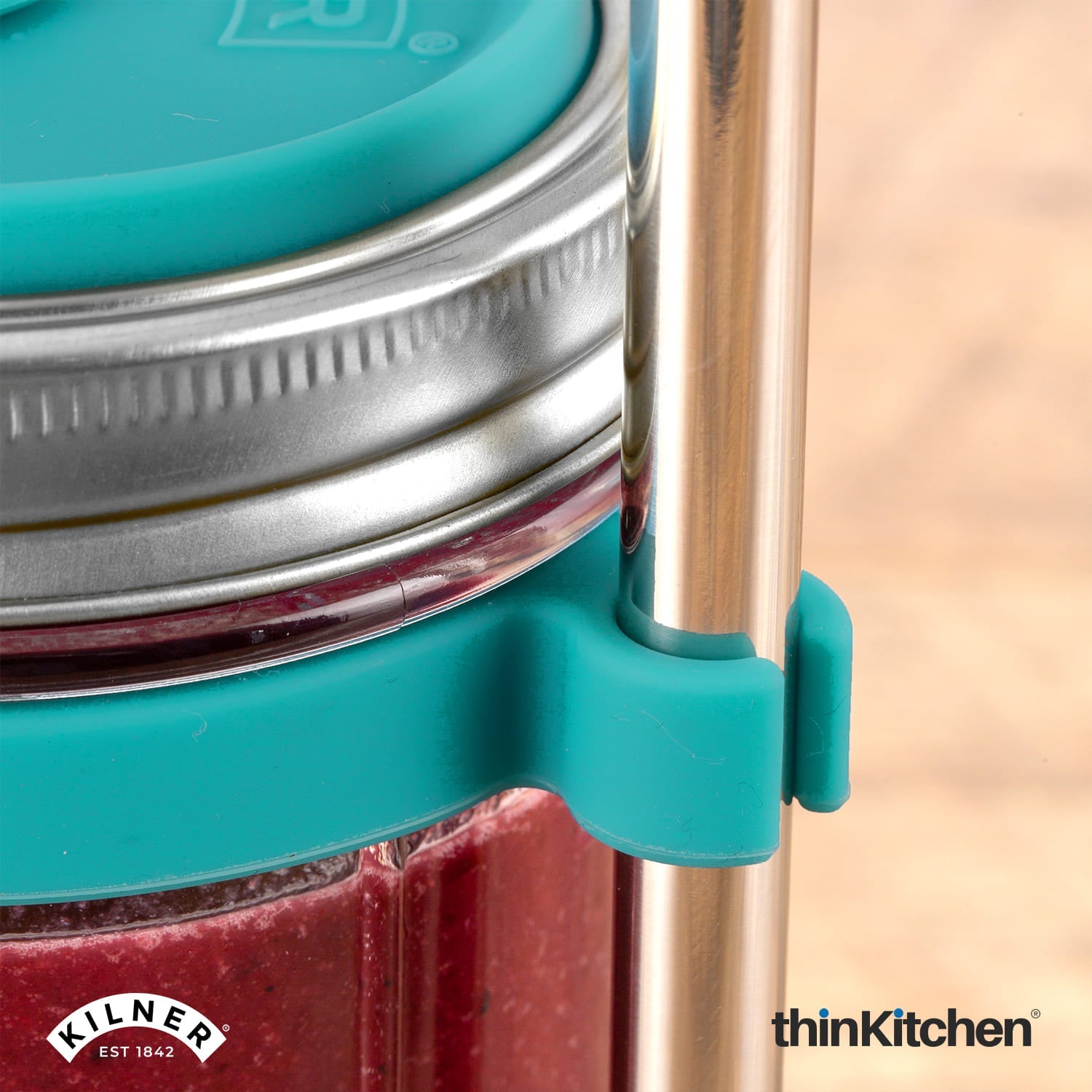 Kilner Smoothie Making Set | Smoothie Glass with Straw | Reusable Smoothie Glass Jar for Homemade Drinks - 4