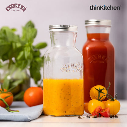 Kilner® Juice & Sauce Bottle 0.5L | Premium Glass 500ml Storage Bottle for Homemade Juice, Sauce & Milk – Sustainable, Durable & Reusable
