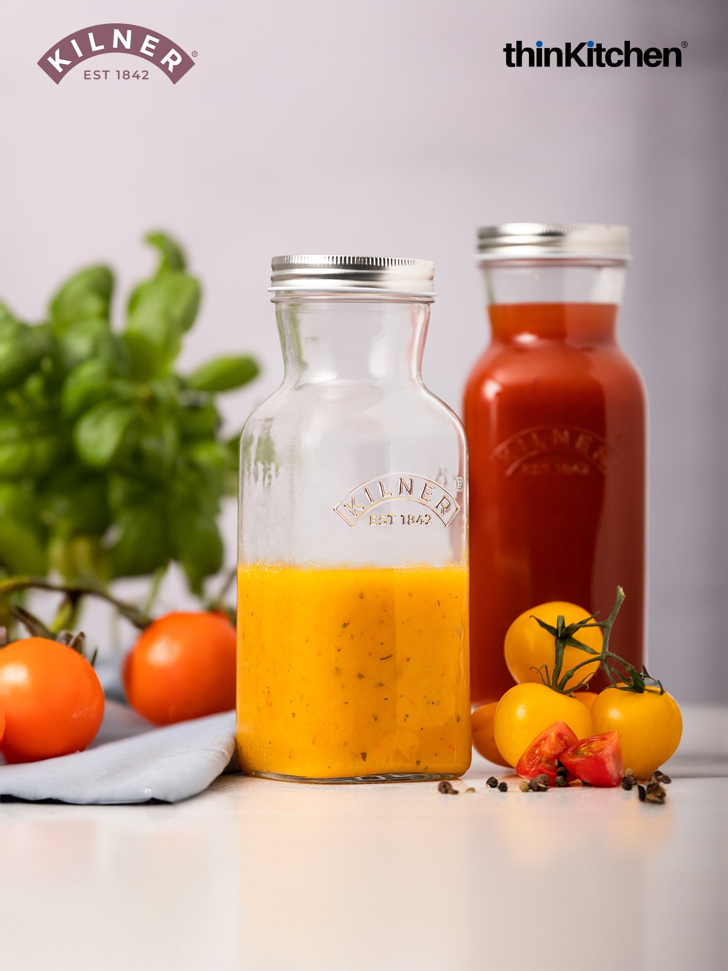Kilner® Juice & Sauce Bottle 0.5L | Premium Glass 500ml Storage Bottle for Homemade Juice, Sauce & Milk – Sustainable, Durable & Reusable - 8