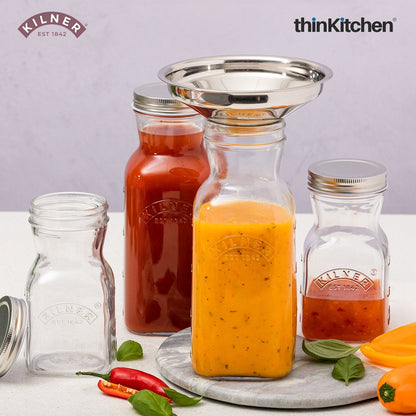 Kilner Juice & Sauce Bottle 1L | Premium Glass 1000ml Bottle for Homemade Juices, Sauces & Preserves