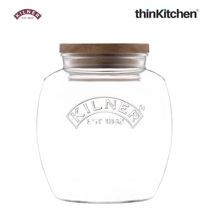 Kilner Universal Jar Acacia Wooden Lid 2L