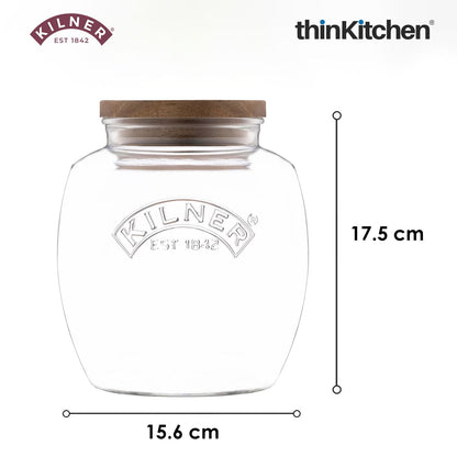Kilner Universal Jar Acacia Wooden Lid 2L