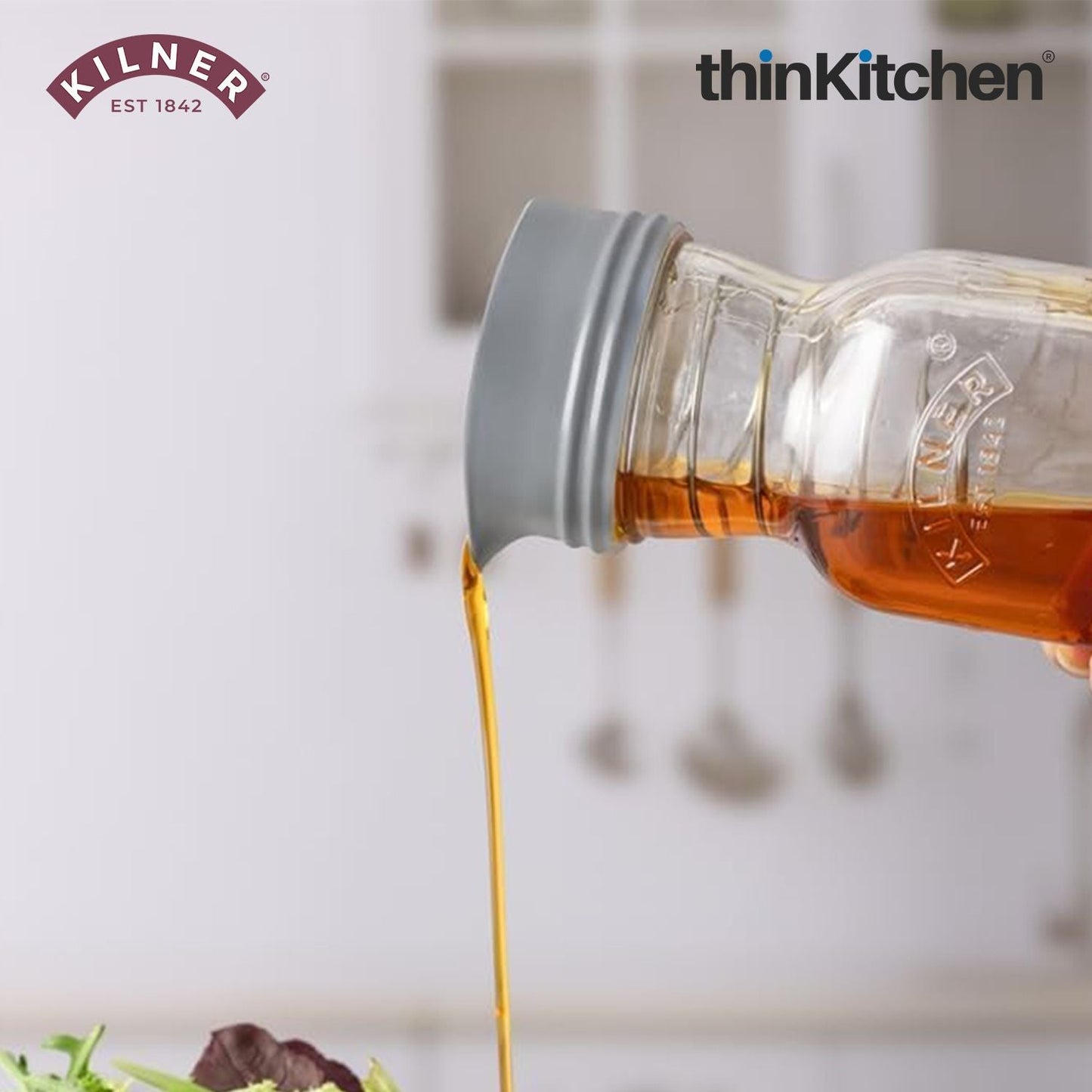 Kilner Salad Dressing Maker Juice and Sauce Bottle