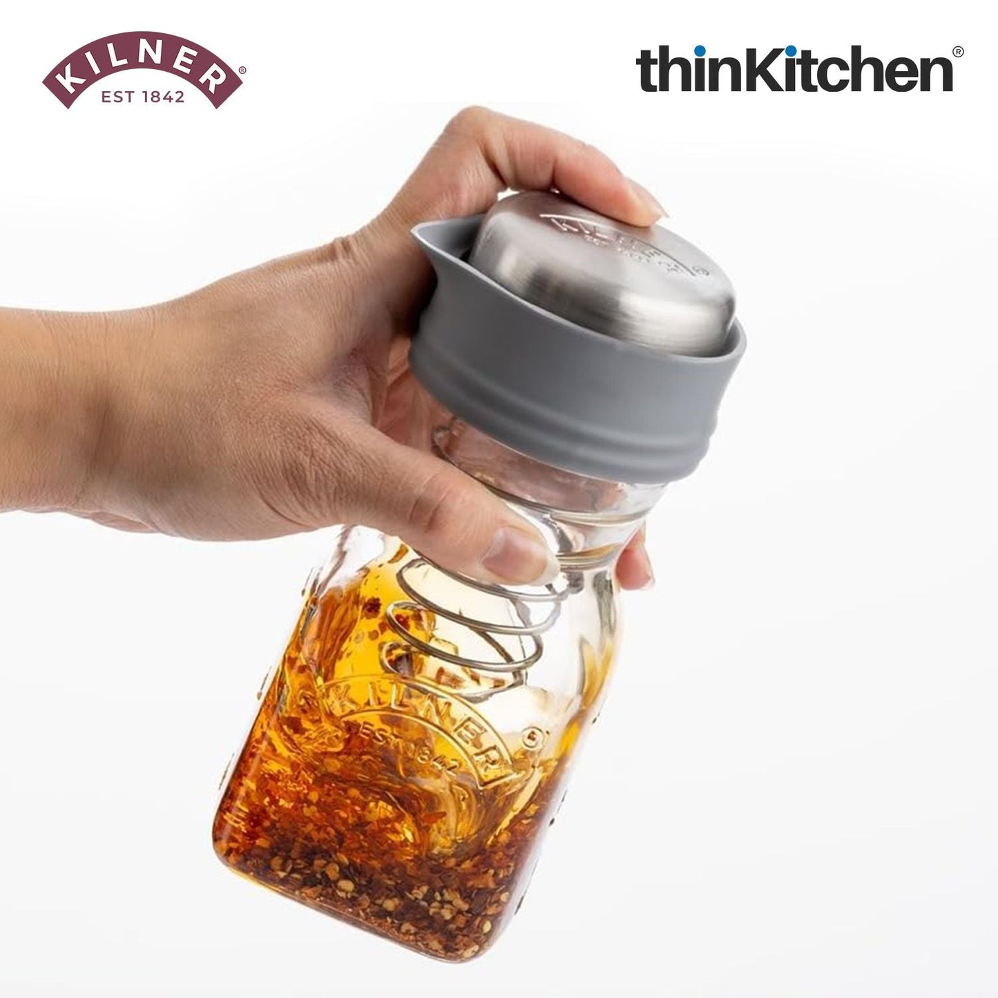 Kilner Salad Dressing Maker Juice and Sauce Bottle