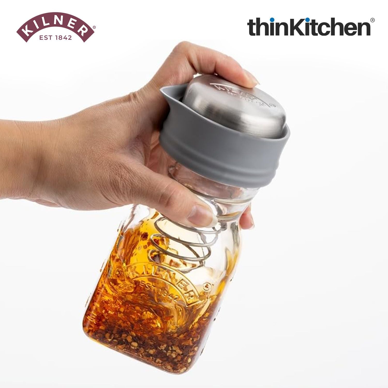 Kilner Salad Dressing Maker Juice and Sauce Bottle - 5