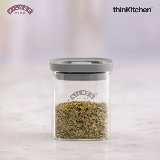 Kilner FRESH STORAGE SQUARE SPICE JAR 0.16 LITRE