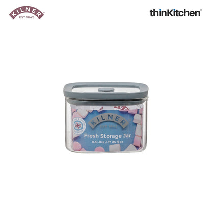Kilner FRESH STORAGE SQUARE JAR 0.5 LITRE