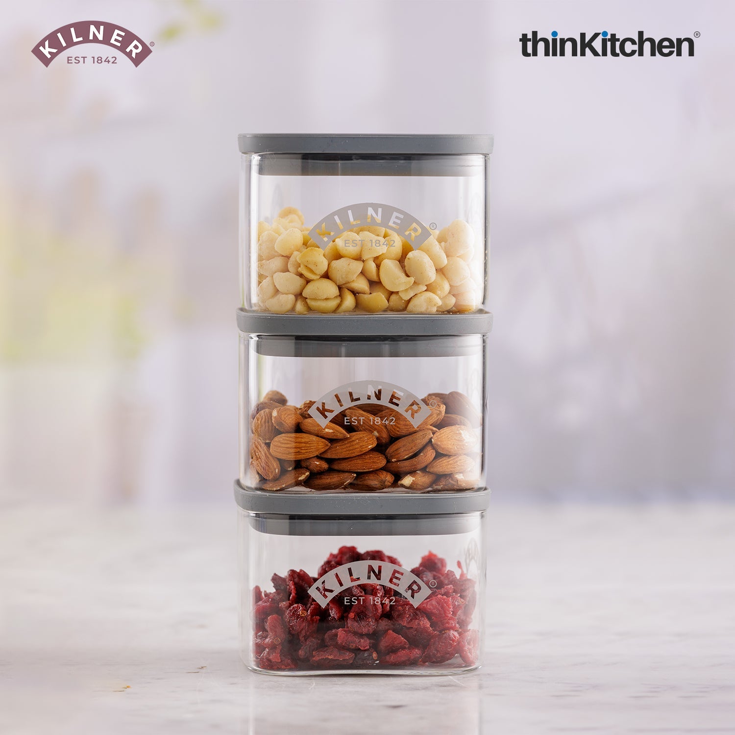 Kilner FRESH STORAGE SQUARE JAR 0.5 LITRE - 2