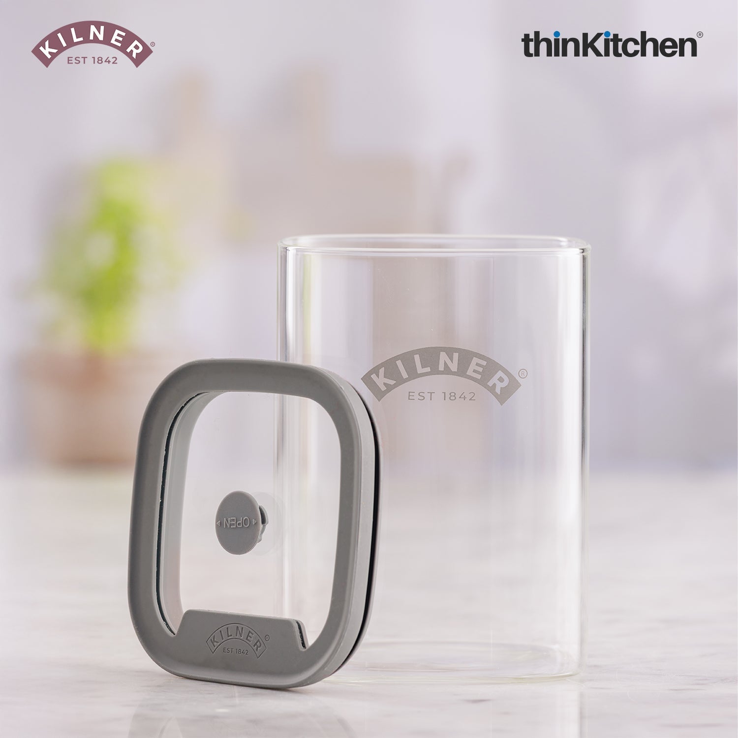 Kilner FRESH STORAGE SQUARE JAR 1 LITRE - 6