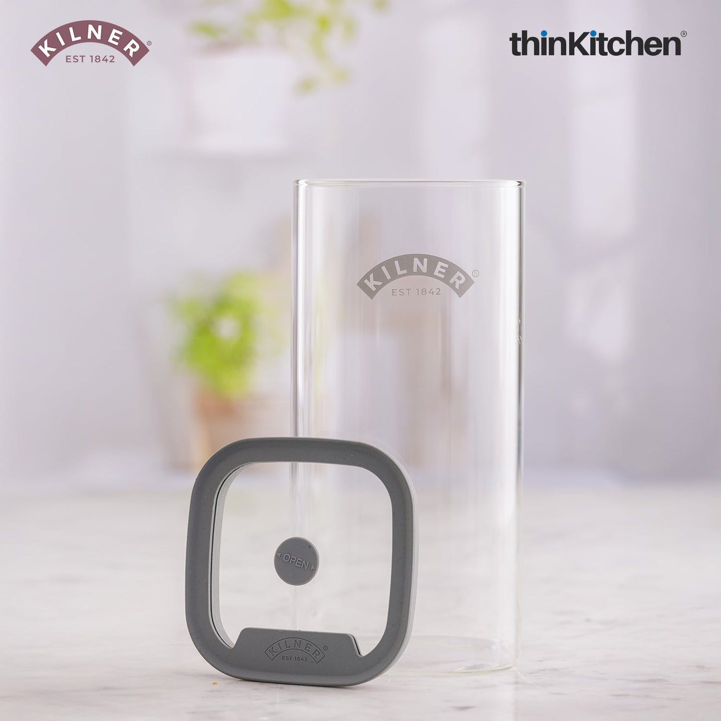 Kilner FRESH STORAGE SQUARE JAR 1.5 LITRE