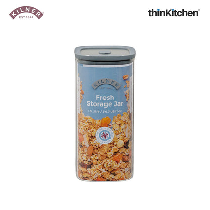 Kilner FRESH STORAGE SQUARE JAR 1.5 LITRE
