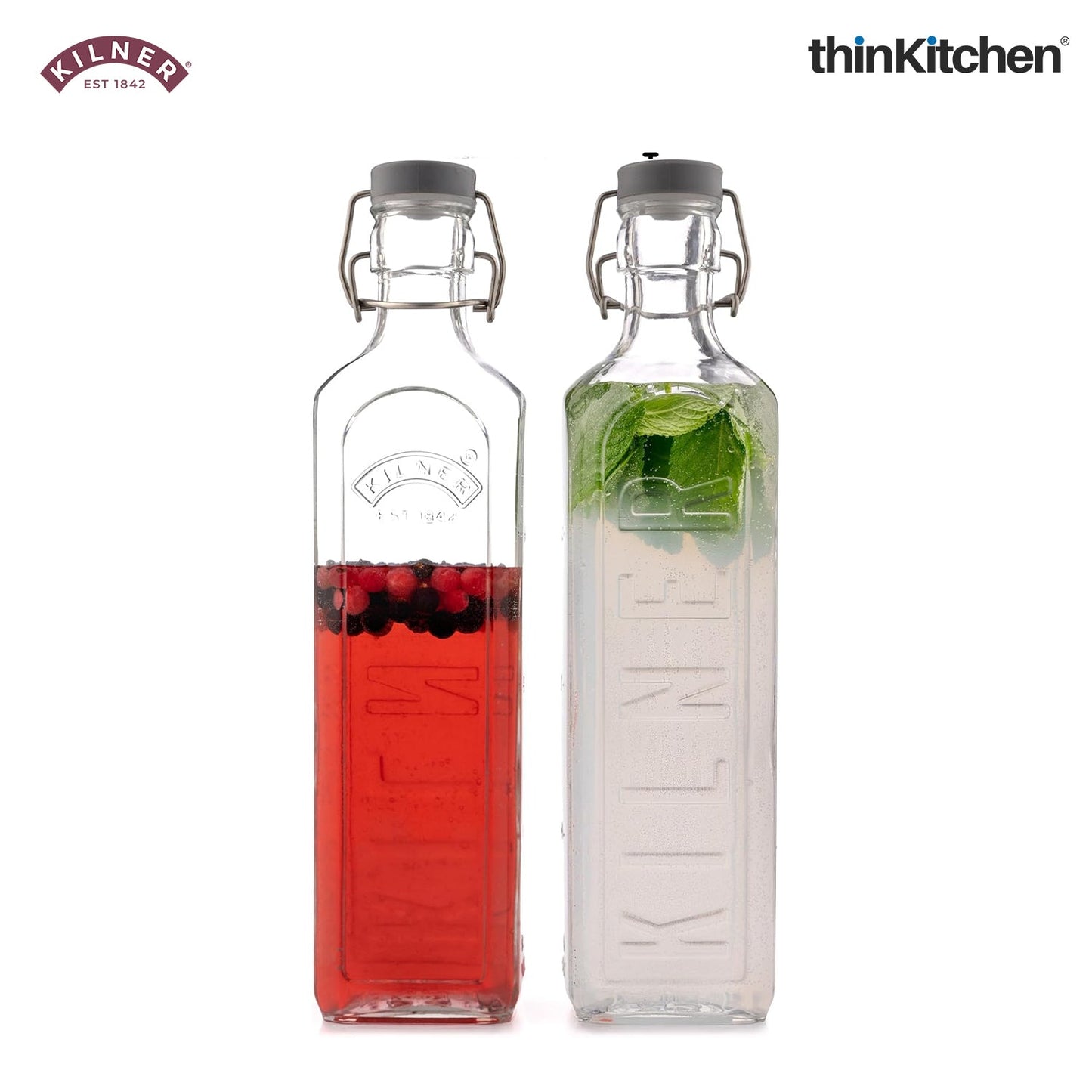 Kilner 1 Litre New Clip Top Bottle