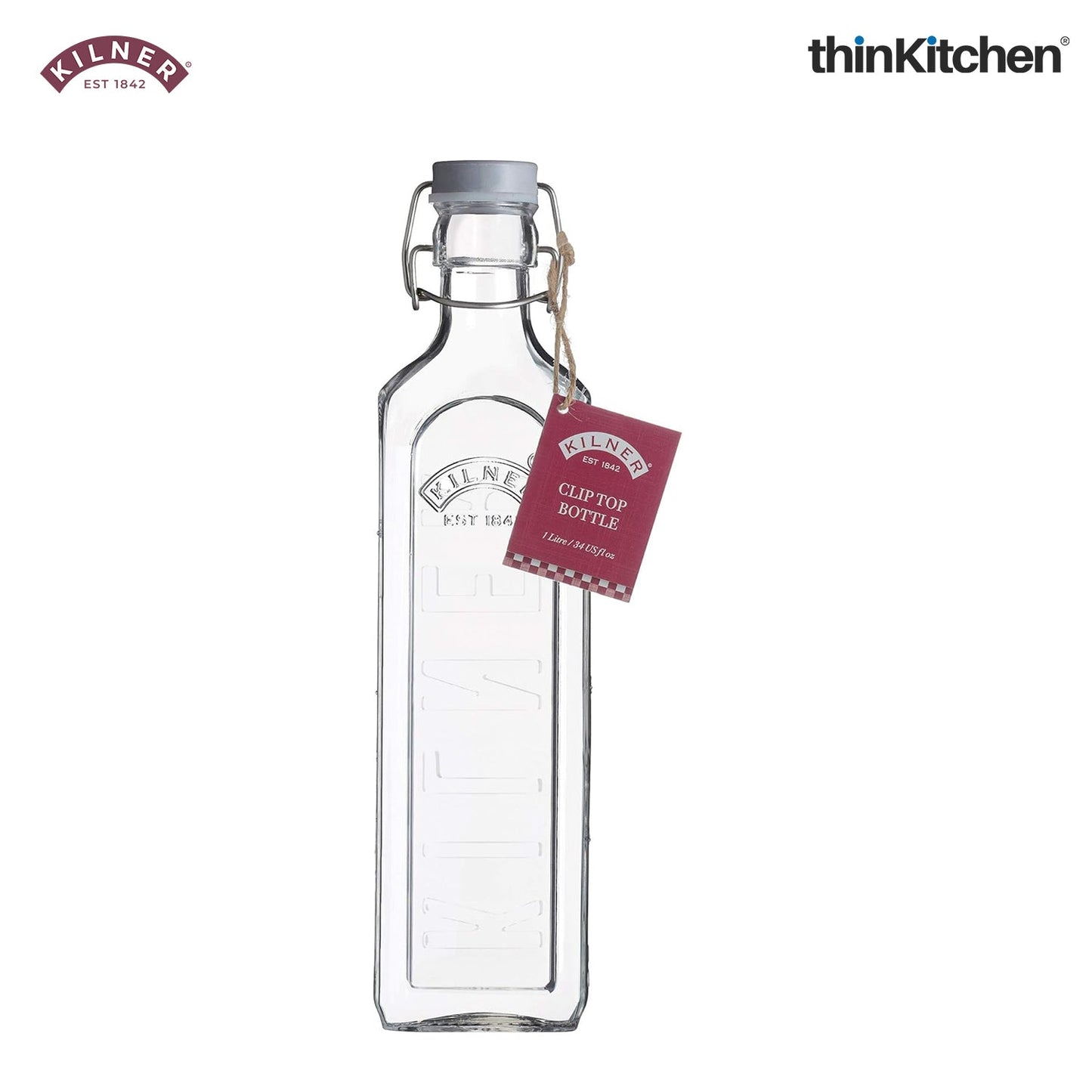 Kilner 1 Litre New Clip Top Bottle