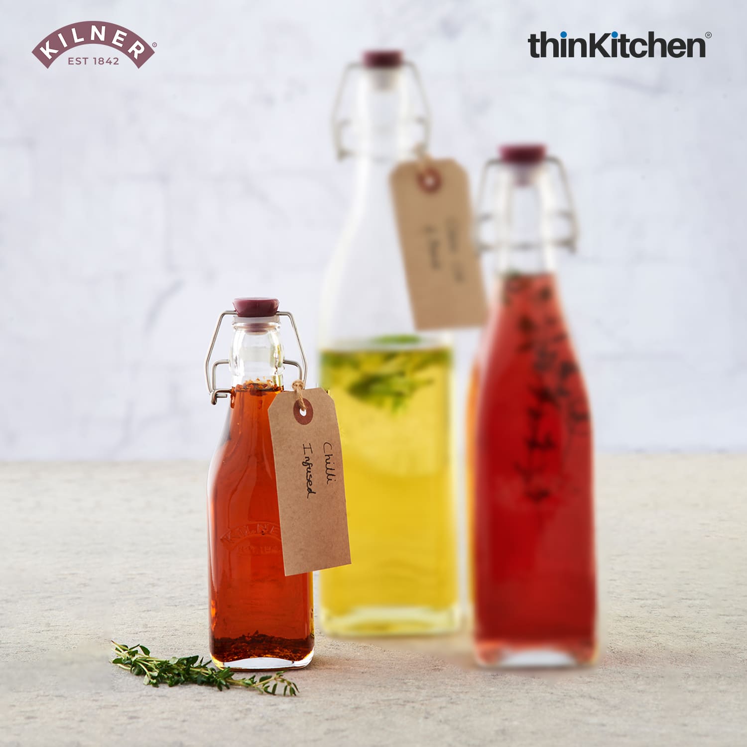 Kilner Clip Top Square Bottle 0.25 Litre - 2