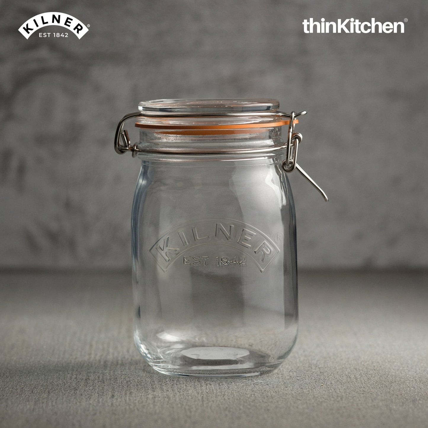 Kilner Clip Top Round Glass Jar – Airtight, BPA-Free, Stylish Storage for Pickles, Pantry & More