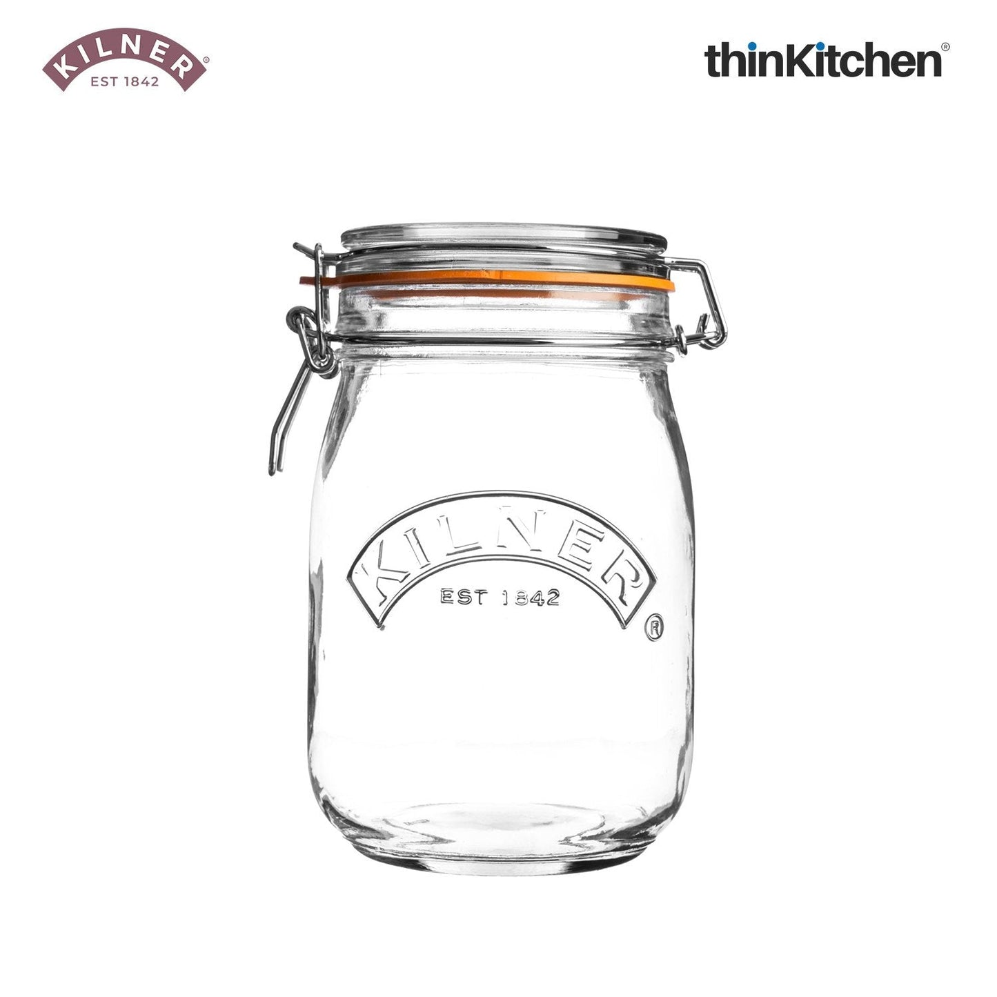 Kilner Clip Top Round Glass Jar – Airtight, BPA-Free, Stylish Storage for Pickles, Pantry & More