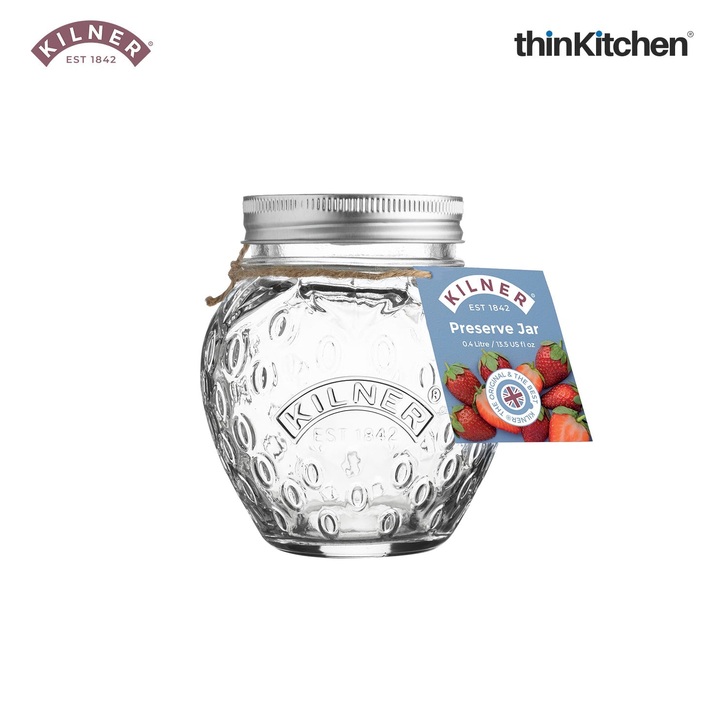 Kilner 0.4LT STRAWBERRY FRUIT JAR - 4