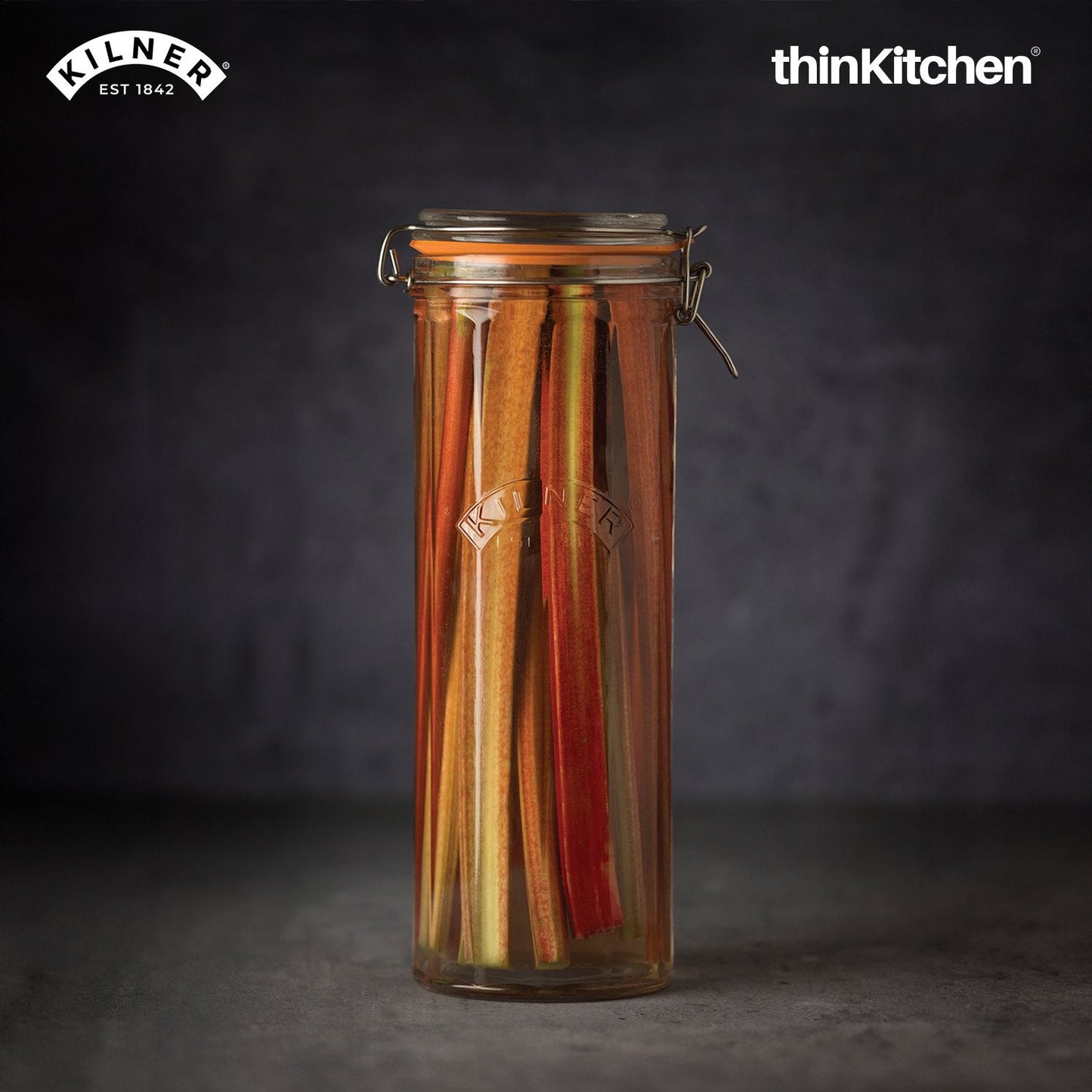 Kilner 2.2 Litre Facetted Clip Top Glass Storage Jar – Vintage Style Kitchen Storage Containe