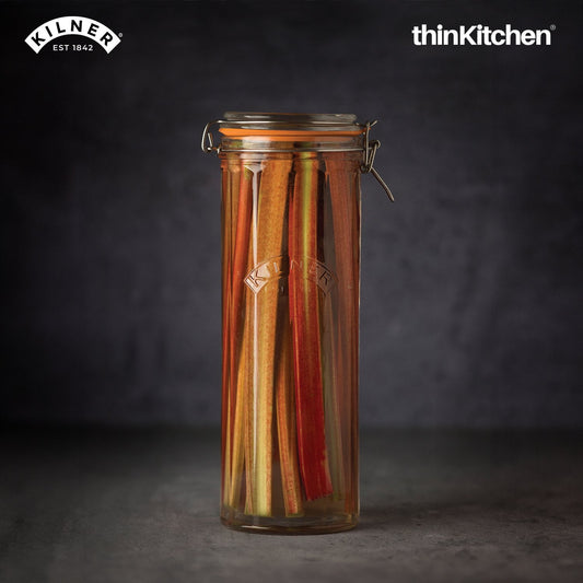 Kilner 2.2 Litre Facetted Clip Top Glass Storage Jar – Vintage Style Kitchen Storage Containe