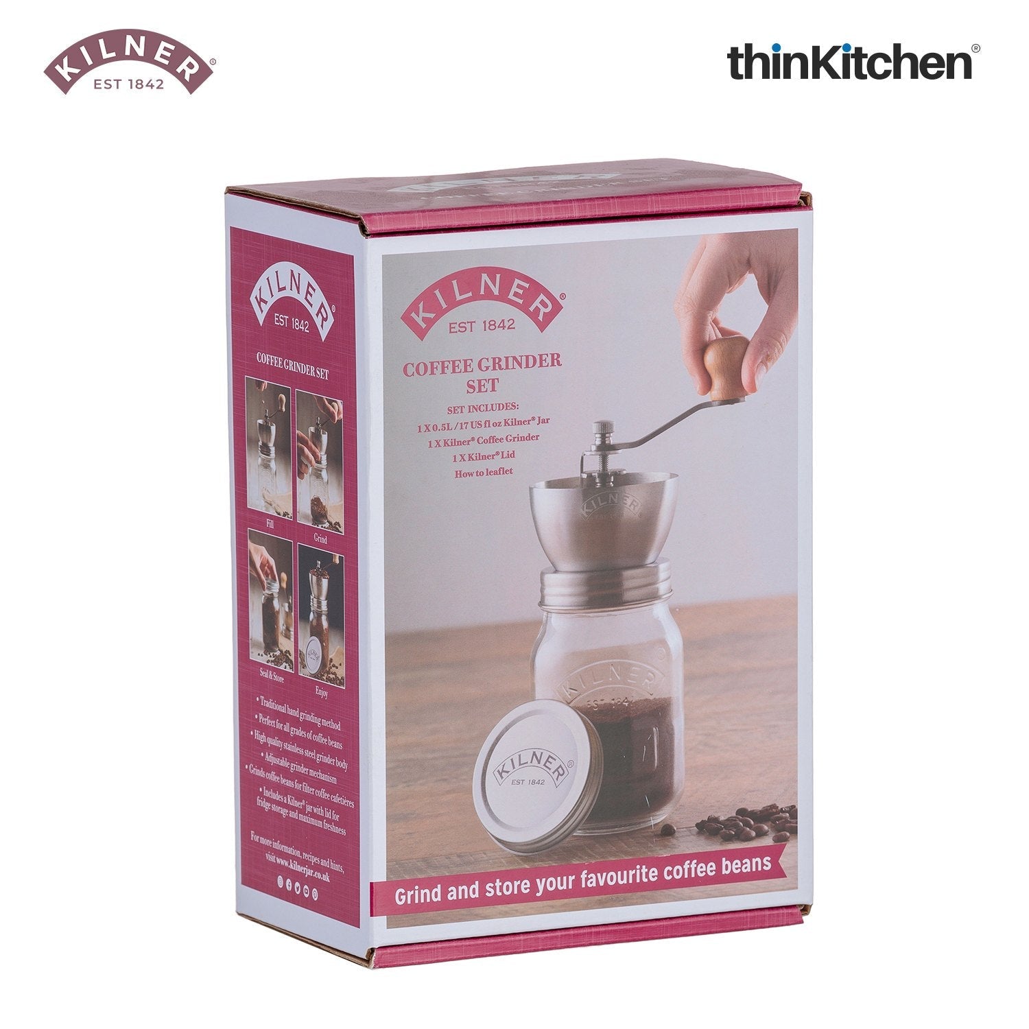 Kilner Coffee Grinder Set - 8